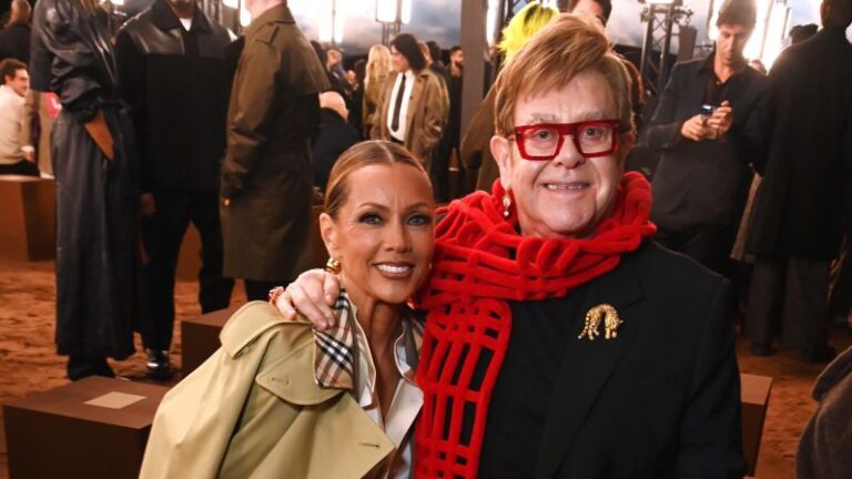 Elton John and the best of British culture turn out for Burberry’s London Fashion Week show