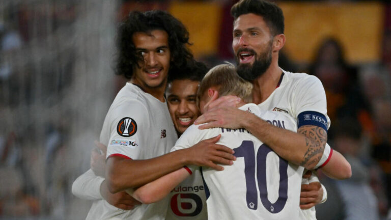 Ozer’s triple penalty saves secure Lille’s Europa League win over Roma