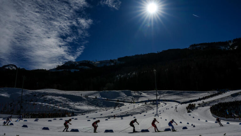 Husky gatecrashes team sprint race to pip Olympians at the finish line