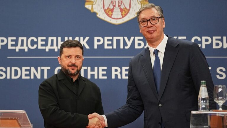 Serbia’s Vučić sends signal to Brussels and Moscow by hosting Zelenskyy with pomp and circumstance