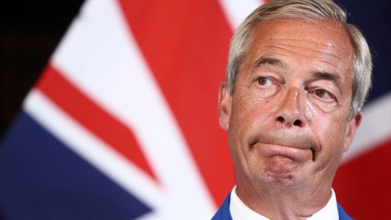 Nigel Farage – recap: Reform UK leader’s horrific new ‘breaking point’ poster is branded ‘nonsense’