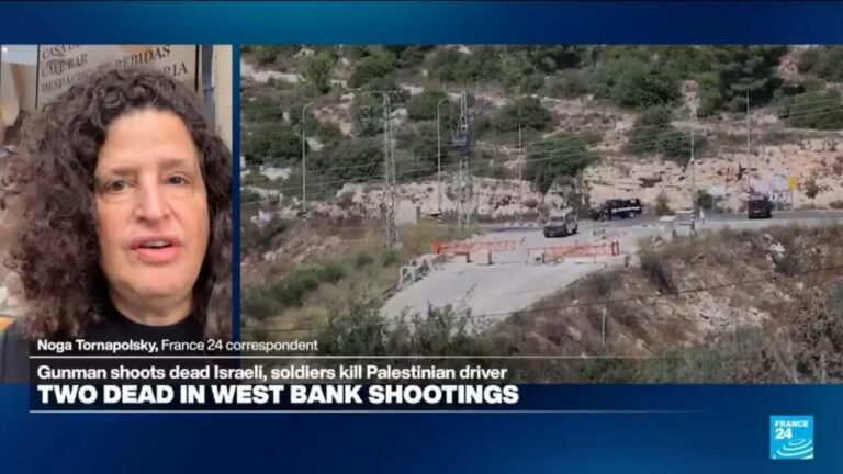 An Israeli settler and a Palestinian driver killed in West Bank shootings