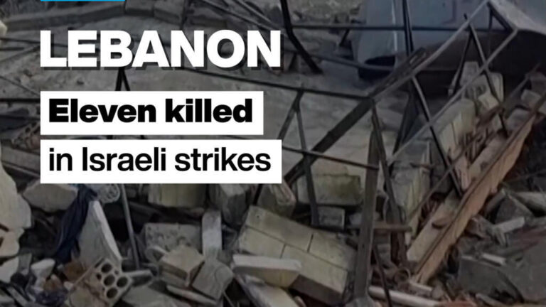 Israeli strikes on southern Lebanon kill 11