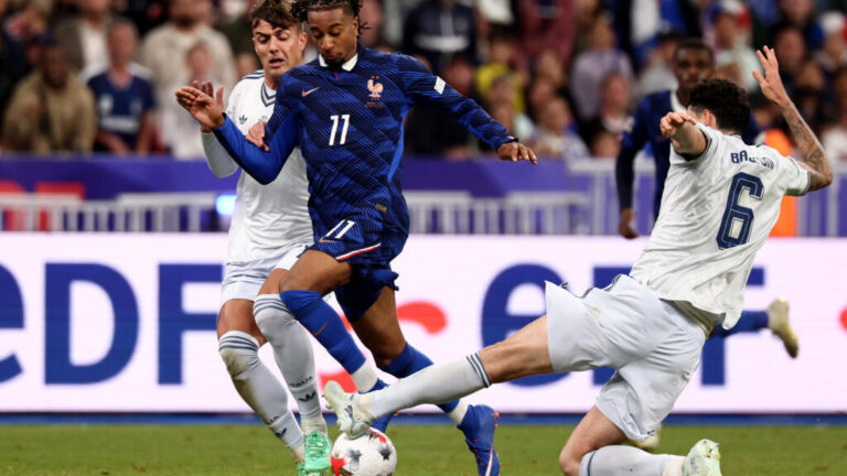 Nations League: France held by Italy in Zidane's homecoming after Olise stunner